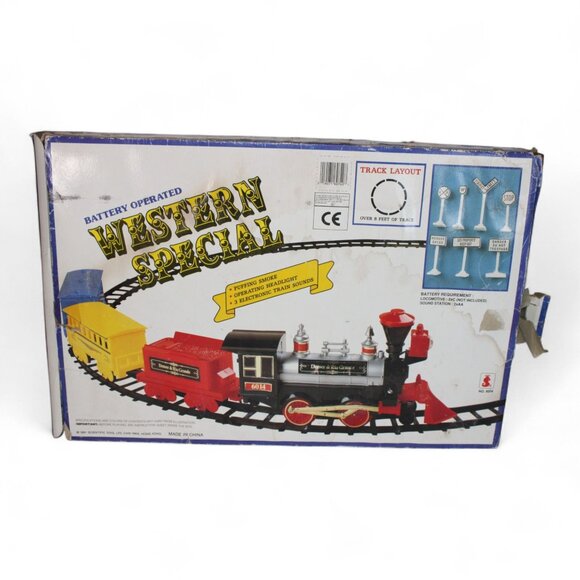 Battery Operated Western Special Train Set With Sound Station & Tracks - Picture 2 of 10